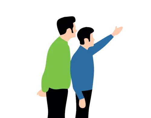 Partner point to text